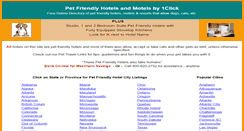 Desktop Screenshot of 1clickpethotels.com